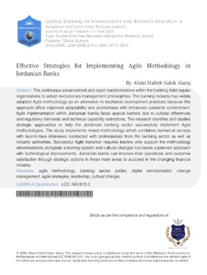 Agile methodology Jordan Banks.