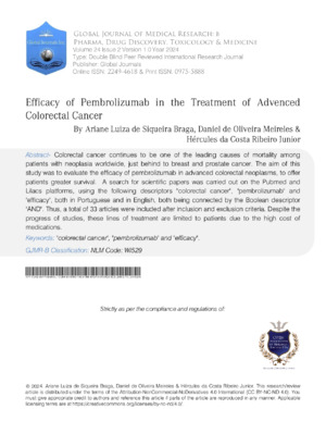 Pembolizumab in colorectal cancer treatment.