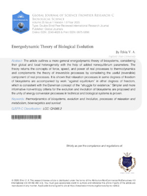 Research on biological evolution and energy flow processes.