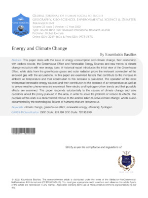 Energy's impact on climate change and sustainability. Analyzing the relationship between energy consumption and global climate issues.
