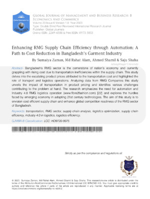 Efficient supply chain management improves the garment industry's sustainability and productivity.