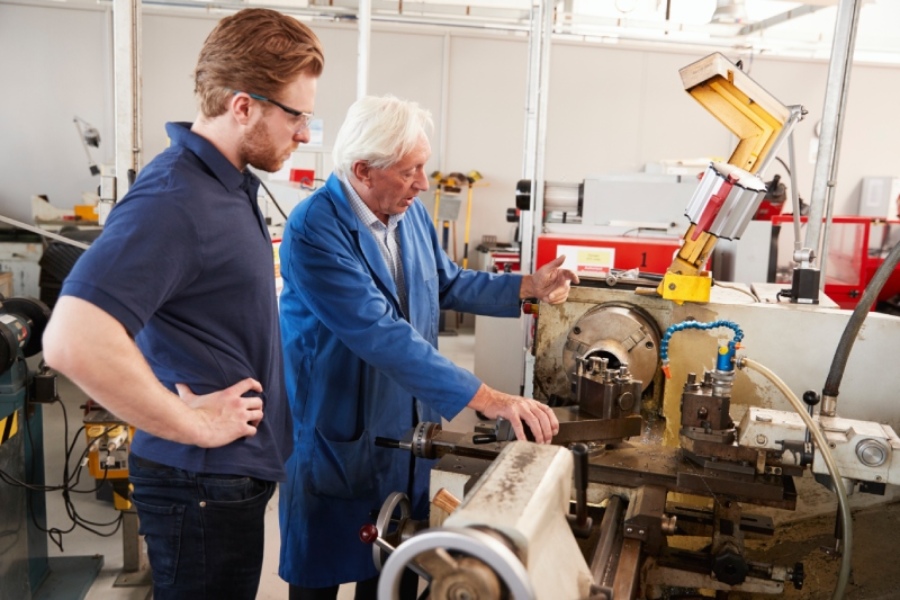 Machine shop training for senior and junior engineers.