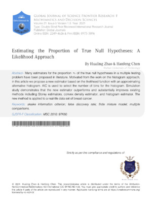 Accurate evaluation of null hypothesis proportion in research studies.