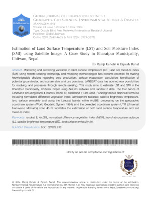 Land Surface Temperature and Soil Moisture.