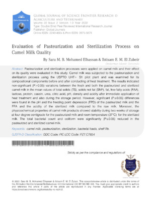 Evaluation of Sterilization Process & Quality Metrics.