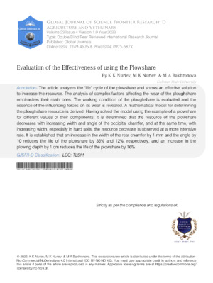 Effective use of the plot, key evaluation factors, and research implications for agricultural studies.