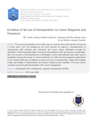 High-quality journal research on nanoparticles' role in cancer diagnosis and treatment.