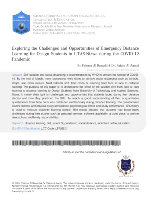 Alt text: Research on challenges and opportunities of emergency distance learning during COVID-19 pandemic.