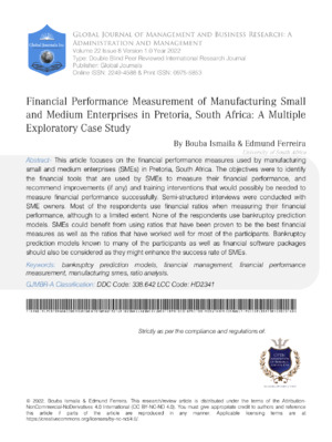 High-quality alt text highlighting research focus, productivity, and SME performance evaluation.