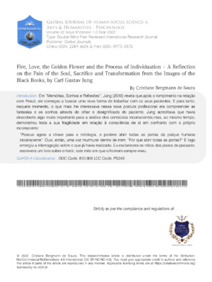 Alt="Academic research on the reflective impact of fire, love, and sacrifice on the human soul.".