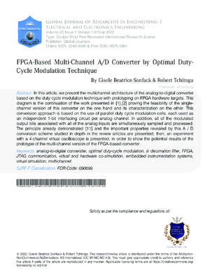 High-resolution FPGA-based multi-channel A/D converter for engineering applications.