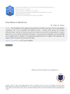 Research on the impact of alcohol from booze to beechnuts in ecological systems.