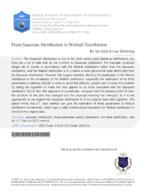 Gaussian distribution - the foundation of statistical research in engineering and data analysis.