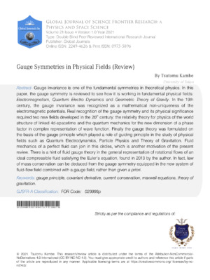 Gauge invariance and symmetry principles in modern physics.