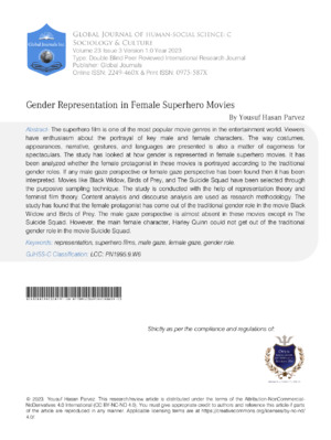 A study on gender representation in superhero movies, analyzing portrayal, stereotypes, and cultural impacts.