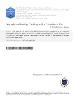 Explore geographic and ontological foundations for environmental science.