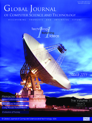 GJCST Volume 11 Issue 3