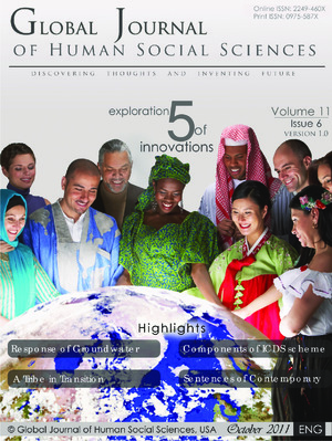 GJHSS Volume 11 Issue 6