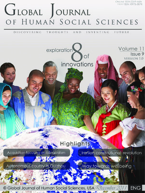 GJHSS Volume 11 Issue 9