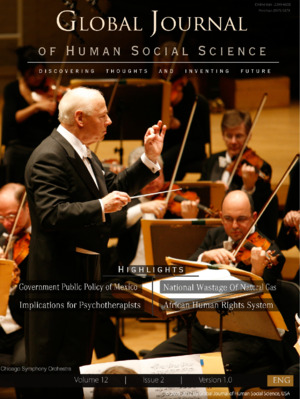 GJHSS Volume 12 Issue 2