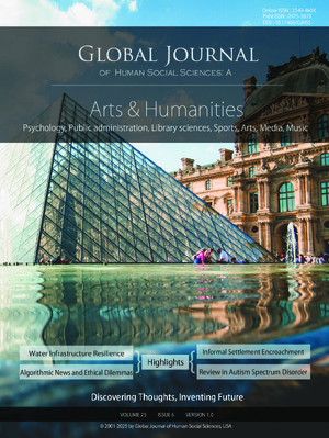 GJHSS Volume 25 Issue A6 Cover Image