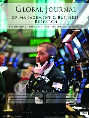 GJMBR Volume 12 Issue 1