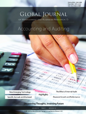 GJMBR Volume 18 Issue D1 Cover Image