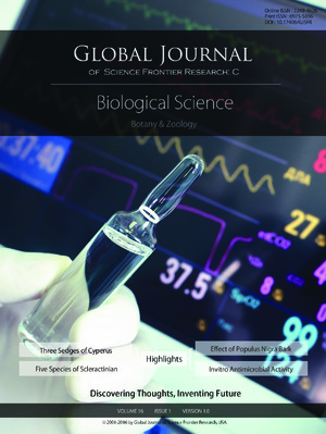 GJSFR Volume 16 Issue C1