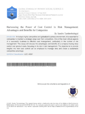 Improving organizational risk management strategies and benefits for companies through cost risk management insights.