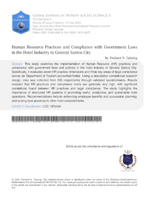 Comprehensive review of HR practices, legal compliance, and government regulations in hospitality.