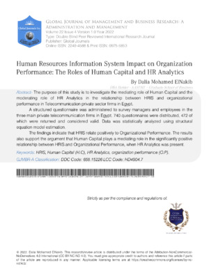 Human Resources Info System Benefits in HR.