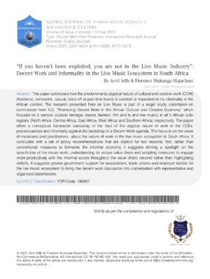 Alt text: Academic journal cover on soil health and ecosystem study in South Africa.