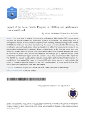Impact of Bolsa Familia on Children.