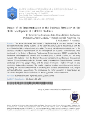 Business skills, student skills, business simulator, higher education, professional skills.