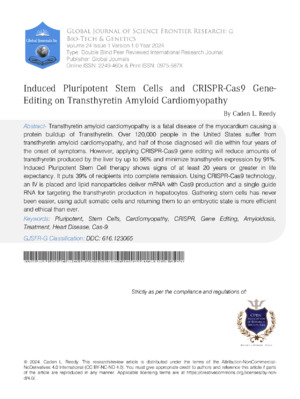 Enhanced understanding of gene editing techniques like CRISPR-Cas9 for transtryptin amyloid cardiomyopathy.