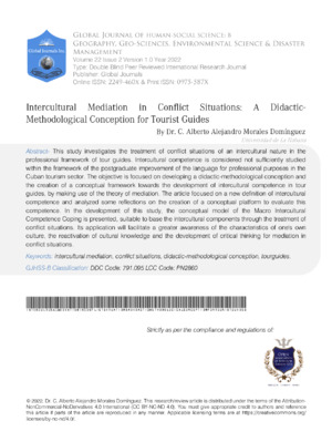 Intra-cultural conflict resolution and research in intercultural mediation and conflict dynamics.