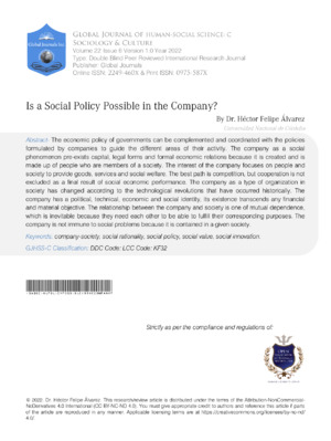 Analyzes social policies' feasibility and impact within the corporate environment.