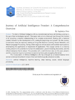 High-quality research on artificial intelligence advancements and innovations.