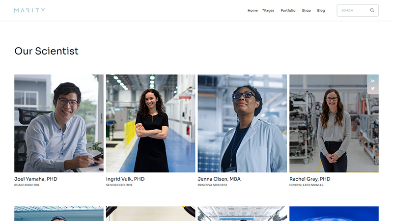 Research scientists working in advanced laboratories and industries for academic publishing.