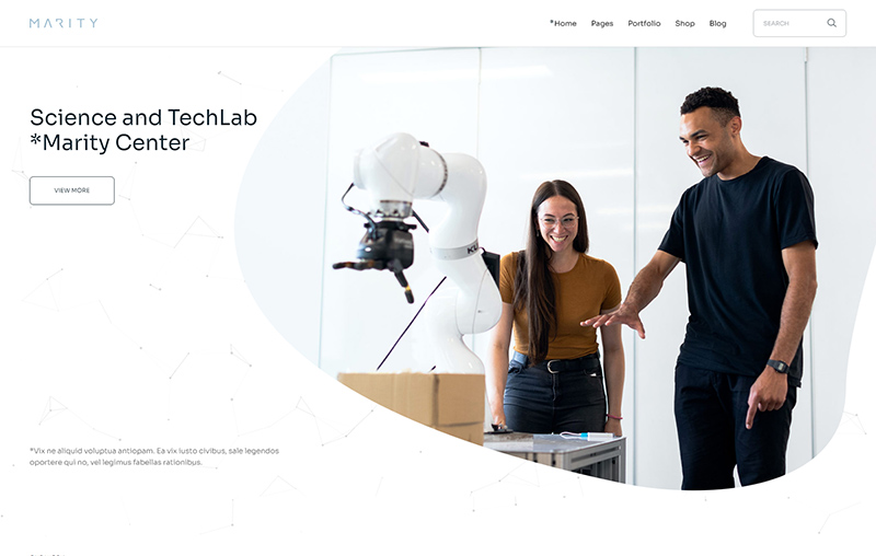 Robotics research at Marity Center for scientific innovation.