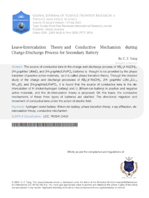 Alternative: Exploring Charge and Conductive Mechanisms in Secondary Battery Materials.