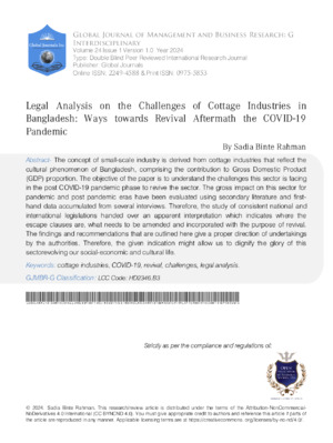 High-quality alt text emphasizing legal issues in cottage industry.