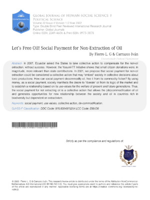 High-impact academic journal on social payments in oil industry.