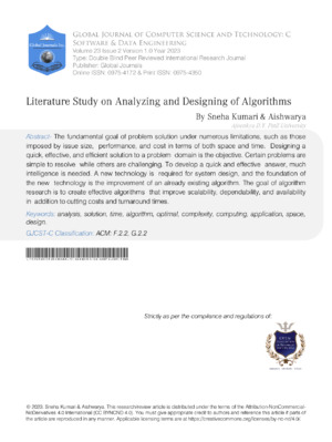 Comprehensive analysis of algorithms and their impact on computer science and technology research.