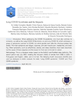 Long COVID syndrome, its symptoms, impacts, and research findings from global medical studies and journals.