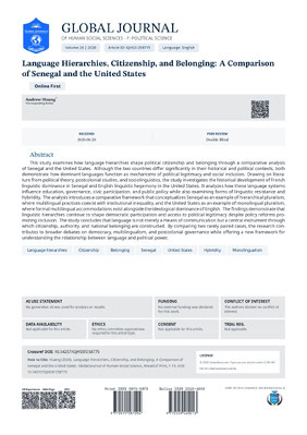 Global Journals Publishing Group logo and document header.