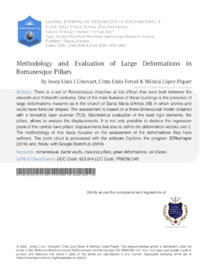 Large Romanesque Pillars.