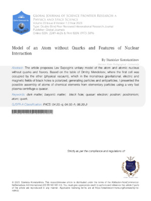 Anatomical illustration of a basic atom model, highlighting proton, neutron, and electron components.