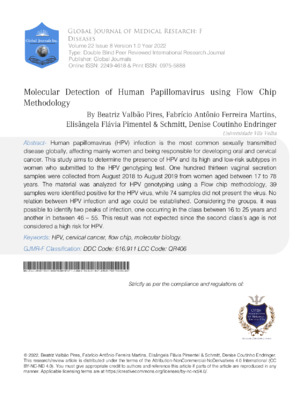 Detect human papillomavirus (HPV) using flow chip molecular analysis for research.