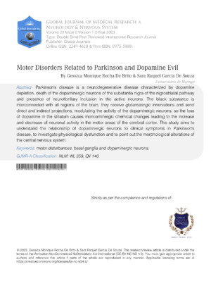 Neurodegenerative research on Parkinson's and dopamine receptors.